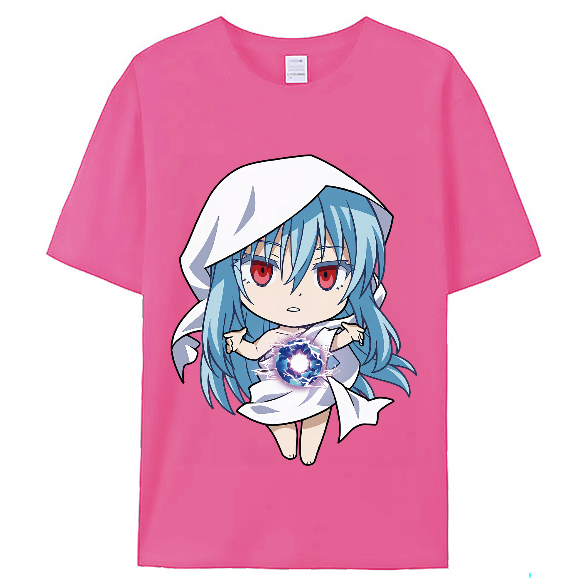 （画像用） 転スラ Regarding Reincarnated to Slime レディースカジュアルプリントTシャツ（綿100％）